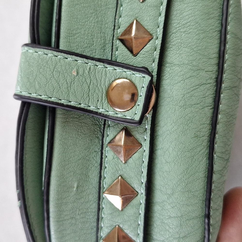 Silk Sparrow Studded Crossbody Purse Sea Green - Picture 13 of 13